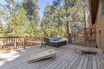 Large deck, brand new hot tub, maintained weekly